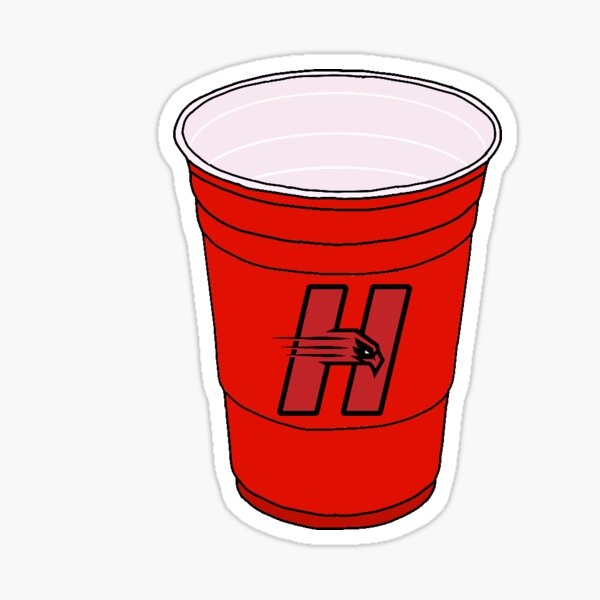 university-of-hartford-red-solo-cup-sticker-by-krh327-redbubble