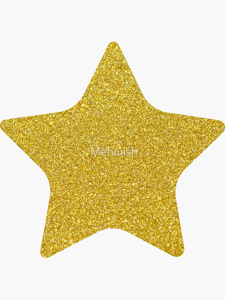 Glittery Shiny Gold Star by Mehwish