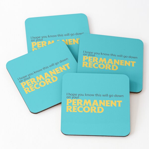 Item preview, I hope you know this will go down on your Permanent Record (black) designed and sold by Fairytale of DC.