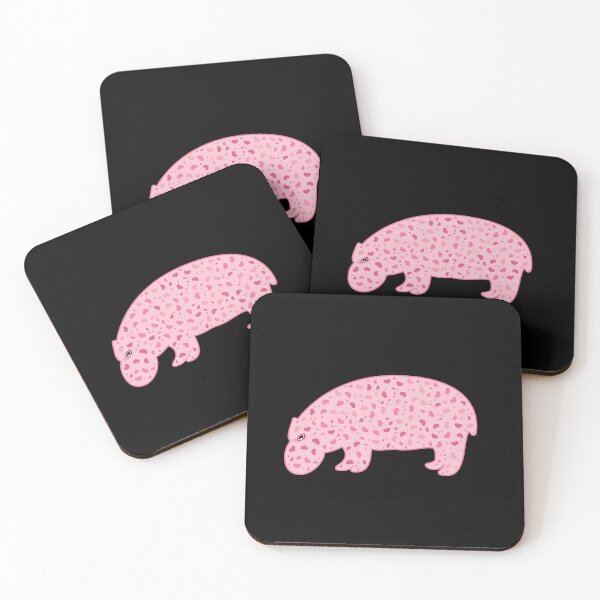 Item preview, Relaxed hippo with lovely hearts pattern art designed and sold by vector-pro.
