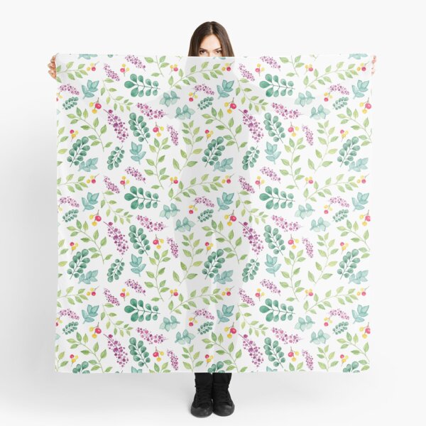 Springtime Floral Repeat Scarf