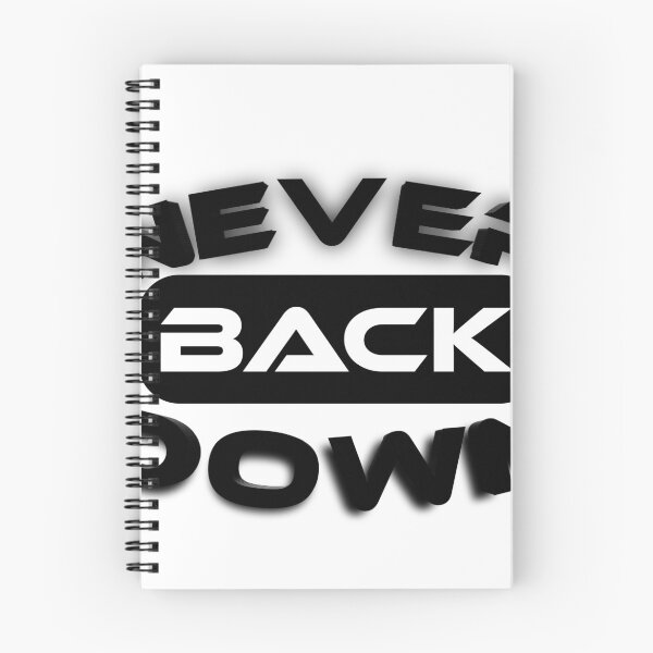 Item preview, Never back down designed and sold by wail ayadat.