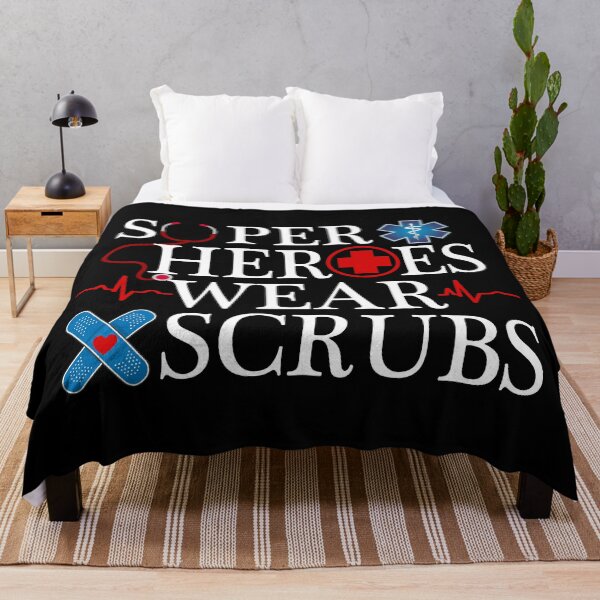 Item preview, Super Heroes Wear Scrubs | Medical/Hospital Worker Appreciation designed and sold by 4wordsmovement.