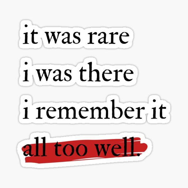All Too Well Quote