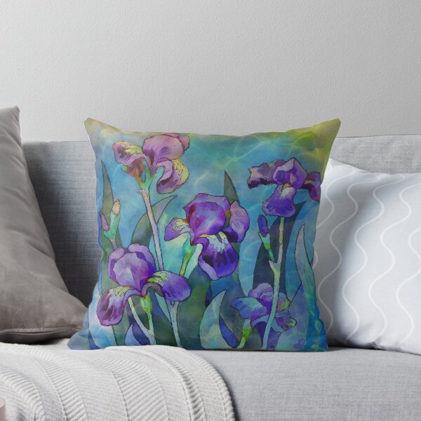 Item preview, Irises watercolor designed and sold by CatyArte.