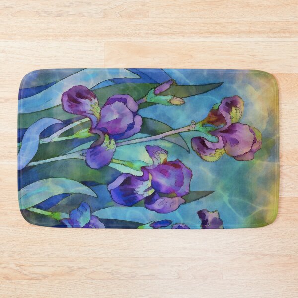 Item preview, Irises watercolor designed and sold by CatyArte.