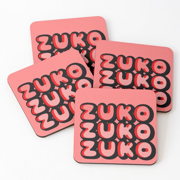 Item preview, PINK/RED ZUKO CARTOON FONT designed and sold by heyjessicaho.