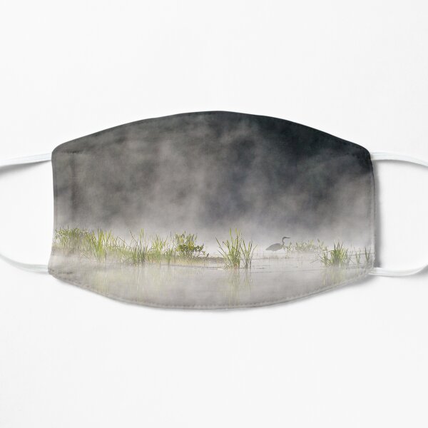 Heron in the Mist Flat Mask