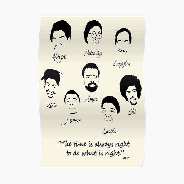 African American Writers Poster