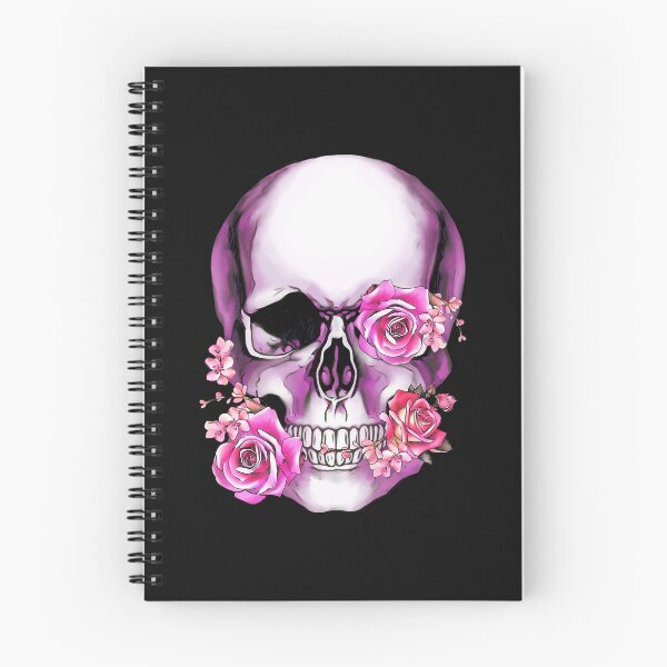 Item preview, Human anatomy Skull pink watercolor floral designed and sold by Collagedream.