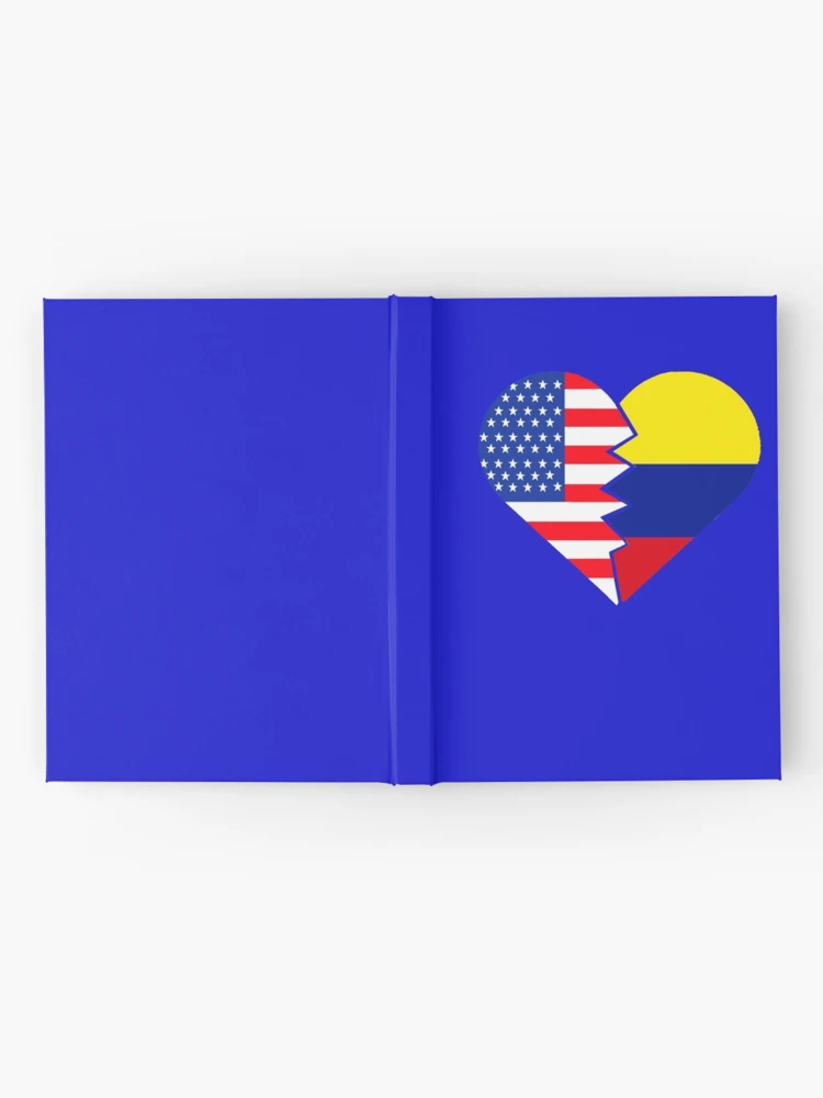 Colombia T-Shirt USA United States Flag Colombia Food Culture Hardcover  Journal for Sale by hispanicworld