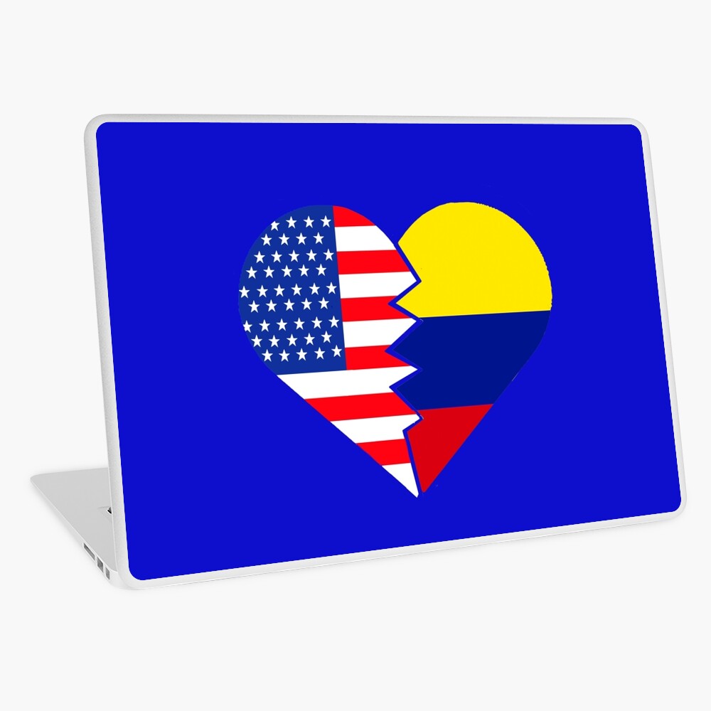Colombia USA Flag Heart Colombiano Americans Love Zip Pouch by Zachaf Anwen  - Pixels
