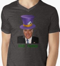 Mitt Romney 2012 mad Hatter Men's V-Neck T-Shirt