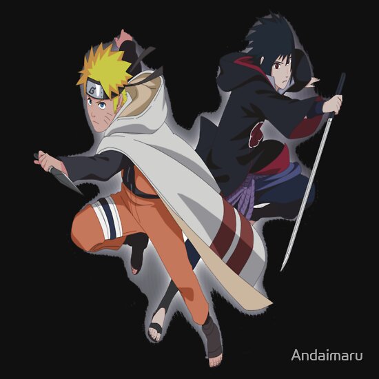 Naruto Vs Sasuke A T Shirt Of Manga 2012 Fight Vs