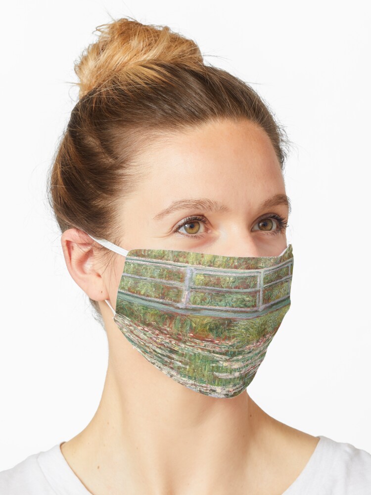 Bridge Over A Pond Of Water Lilies Claude Monet 1899 Mask By Ginastera 66 Redbubble