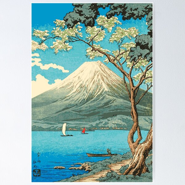 Item preview, Mt. Fuji from Lake Yamanaka - Takahashi Hiroaki - Japanese Art designed and sold by tsubadesigns.