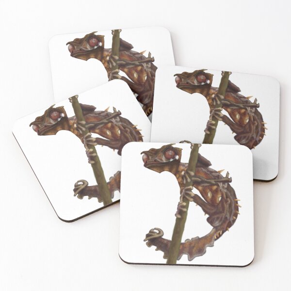Item preview, Red Satanic Leaf-Tailed Gecko designed and sold by GutsnGoreART.