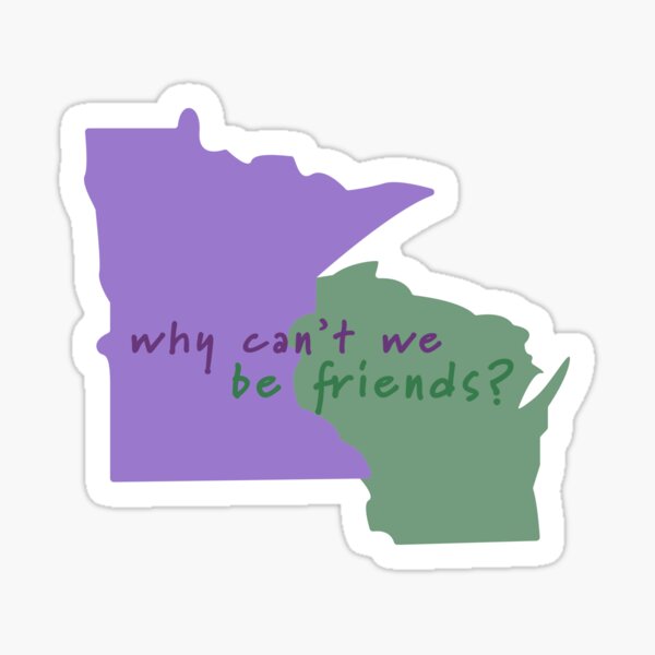 minnesota and wisconsin Sticker