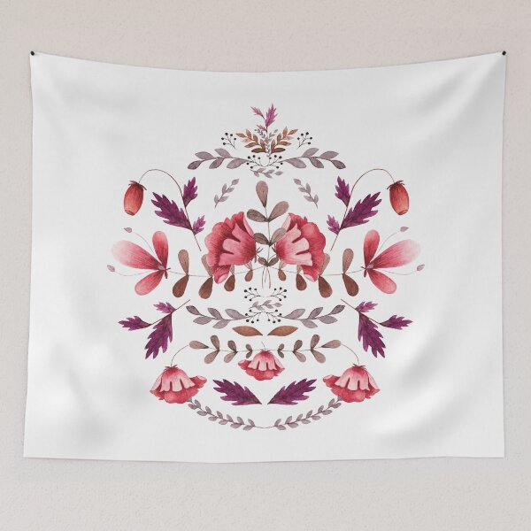 Item preview, Scandinavian Flower Folk Art designed and sold by NordicStudio.