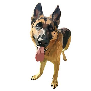 Imagen de la obra Perro pastor alemán feliz de EchoMS