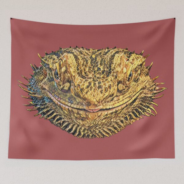 Item preview, Bearded Dragon "Evil Smile" designed and sold by tokagedesigns.