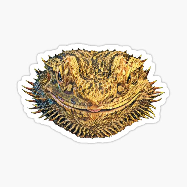Item preview, Bearded Dragon "Evil Smile" designed and sold by tokagedesigns.