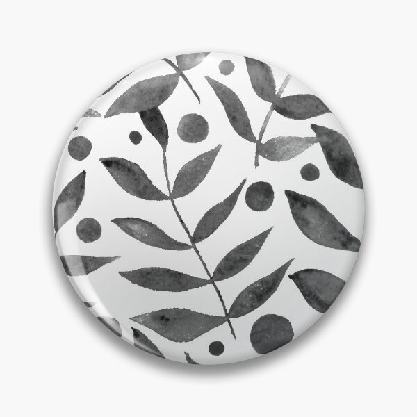 Item preview, Watercolor berries and branches - black and white designed and sold by wackapacka.