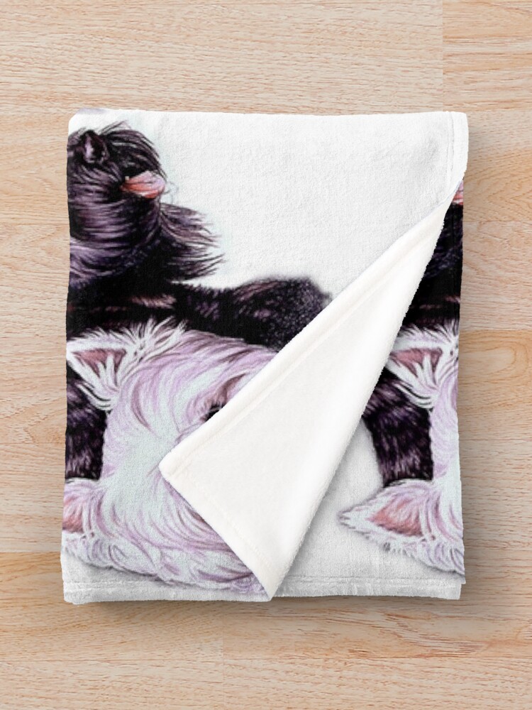 Alternate view of Scotty and Westie Gallimaufry Throw Blanket