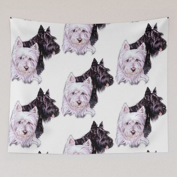 Item preview, Scotty and Westie Gallimaufry designed and sold by BarbBarcikKeith.