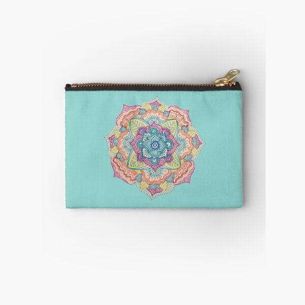 Item preview, Floral Mandala on Teal Background designed and sold by mikaylawright.