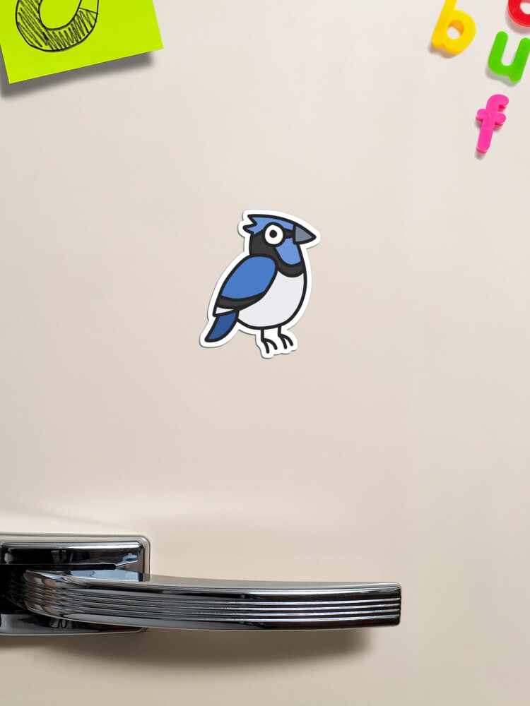 Blue Jay Cartoon Sticker for Sale by nina-aagaard