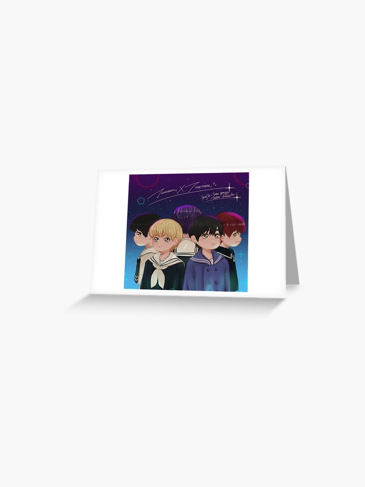 Txt Chibi Eternity Version B Greeting Card By Kcheei Redbubble