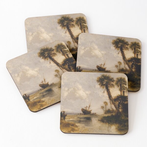 Item preview, Fort George Island Florida by Thomas Moran, 1878 designed and sold by Vintage Wall Art.