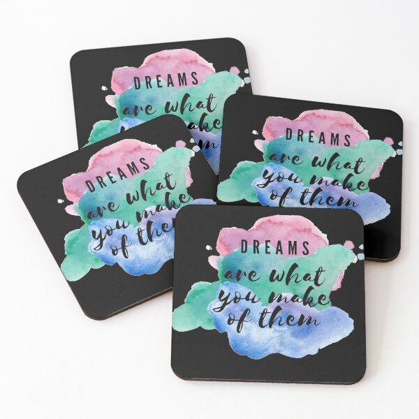 Item preview, Dreams Are What You Make of Them Watercolor Inspirational Quote designed and sold by ArianaDagan.