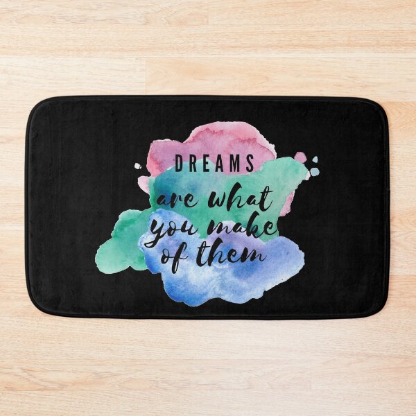 Item preview, Dreams Are What You Make of Them Watercolor Inspirational Quote designed and sold by ArianaDagan.