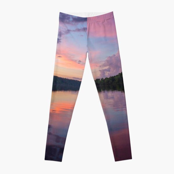 Upper Hudson River Sunset Leggings