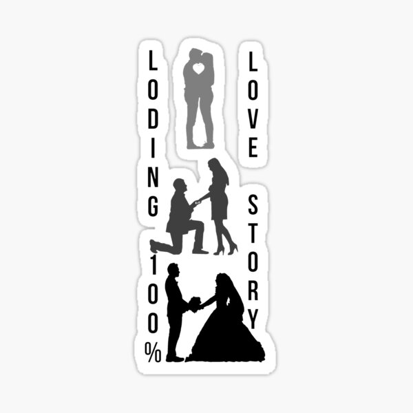 Item preview, Love Story Loading 50% Wedding designed and sold by elmake.