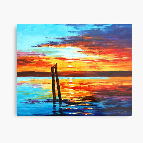 Swansea Sunset Metal Print