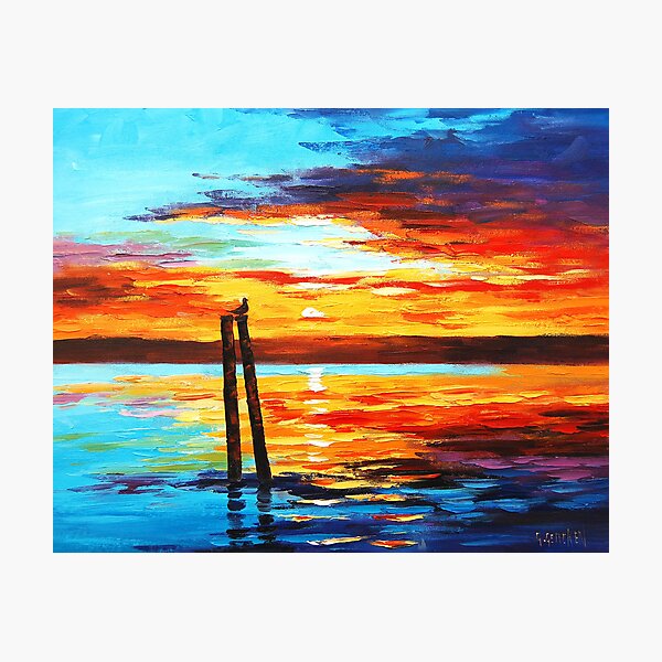 Swansea Sunset Photographic Print