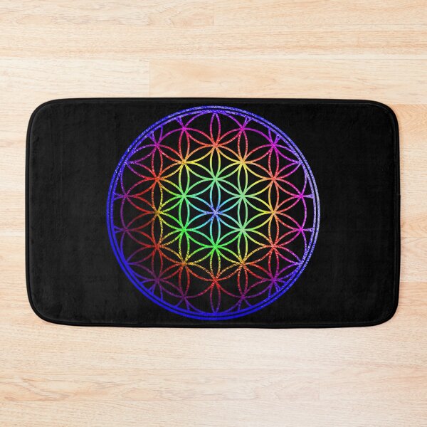 Item preview, Flower of Life, Faux Foil Chakkra Colors designed and sold by PixDezines.
