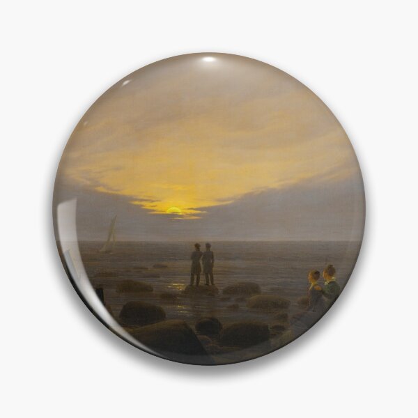 Item preview, Moonrise Over Sea (Caspar David Friedrich) designed and sold by ArtHistorical.