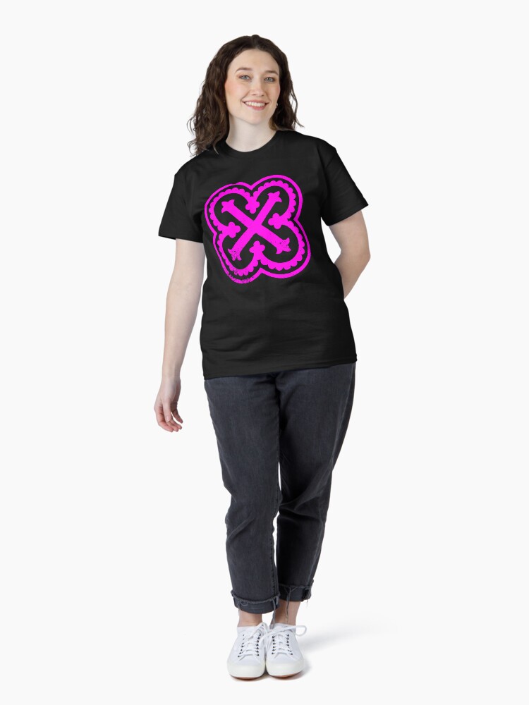 Thumbnail 4 of 7, Classic T-Shirt, Old Glasgow Tile (Pink) designed and sold by TheRandomFactor.