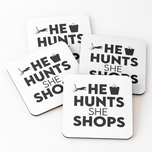 Item preview, He Hunts She Shops, leopard  Unisex T-Shirt, Funny Women's ,cute gift idea  designed and sold by MR20.