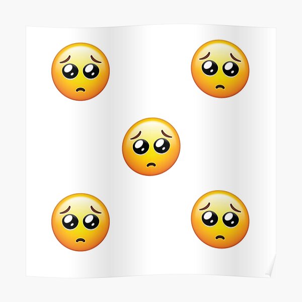 Shy Finger Emoji Posters Redbubble - sad emoji roblox