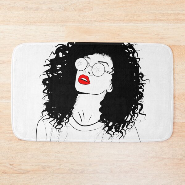 Item preview, Red Lipstick, Curly Haired Girl designed and sold by La-terra.
