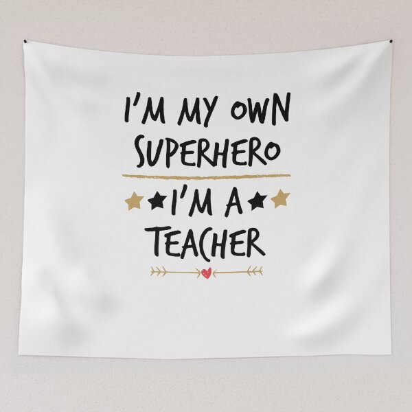 Item preview, I'm my own Superhero I'm a Teacher Shirt, Teacher Gift, Funny Teacher Shirt designed and sold by Noussairox.