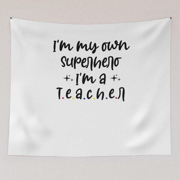Item preview, I'm my own Superhero I'm a Teacher Shirt, Teacher Gift, Funny Teacher Shirt designed and sold by Noussairox.