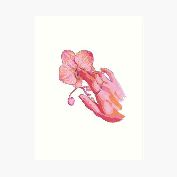 Orchid Touch Art Print