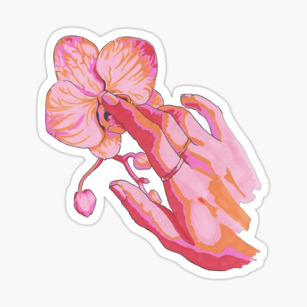 Orchid Touch Sticker