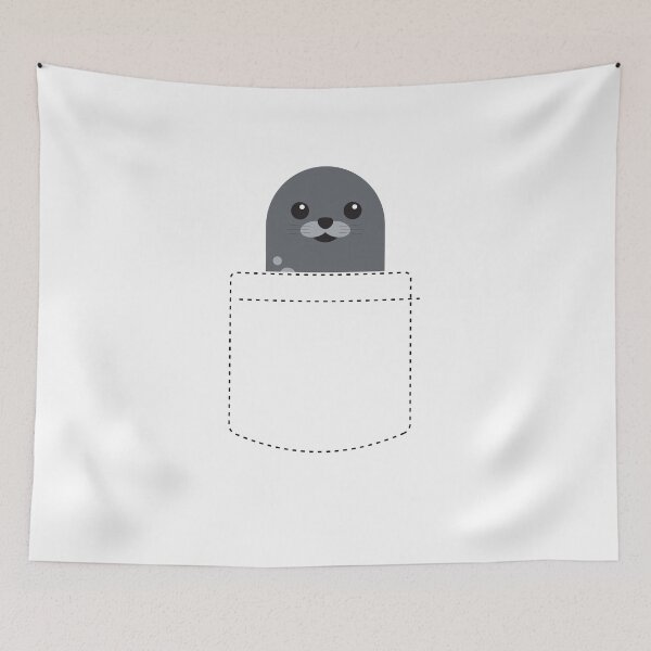 Item preview, Pockets seal chest pocket sweet designed and sold by PhrasesTheThird.